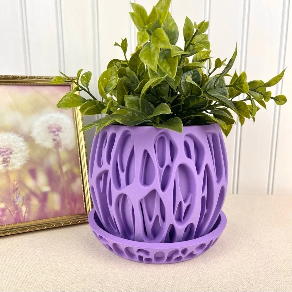 Indoor Flower Pot, The Slime Planter Pot, Houseplants, Ecofriendly